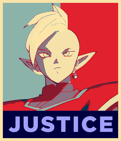 Obama-themed Zamasu 2020 campaign poster.