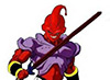 The fusion of Boo and Janemba, wielding a sword.