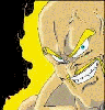 A basic drawing of Nappa as a SSj.
