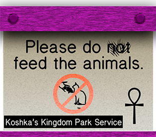 Don't feed the animals